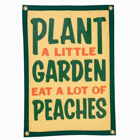 New Plant A Little Garden Eat A Lot Of Peaches Camp Flag • John Prine - Picture 1 of 6